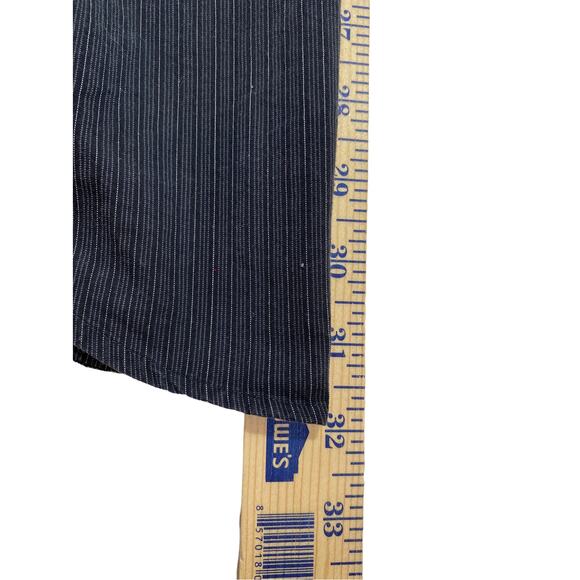 Perry Ellis Mens Size XL Long Sleeve Cotton Gray Pin Stripe Button Up Shirt - Picture 7 of 8